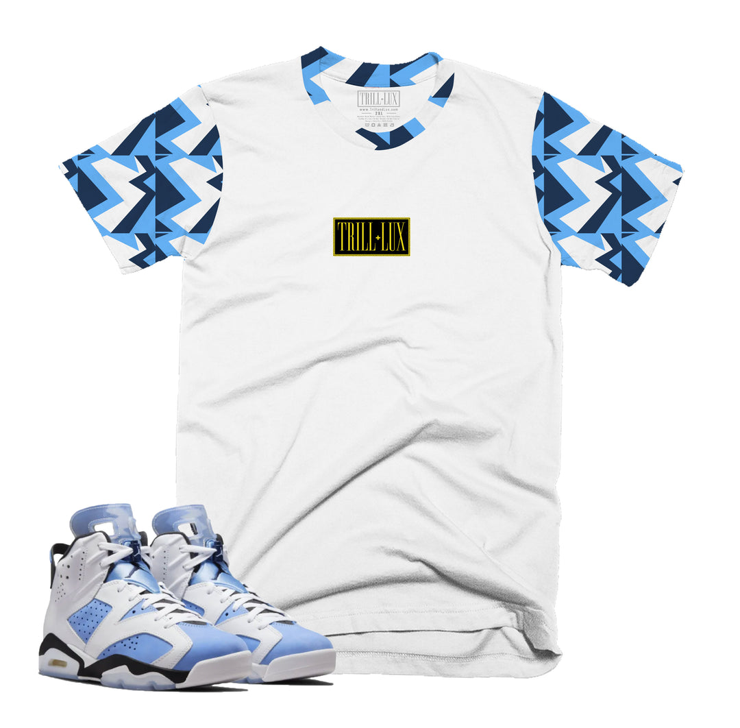 Box Logo | Retro Air Jordan 6 UNC Colorblock T-shirt