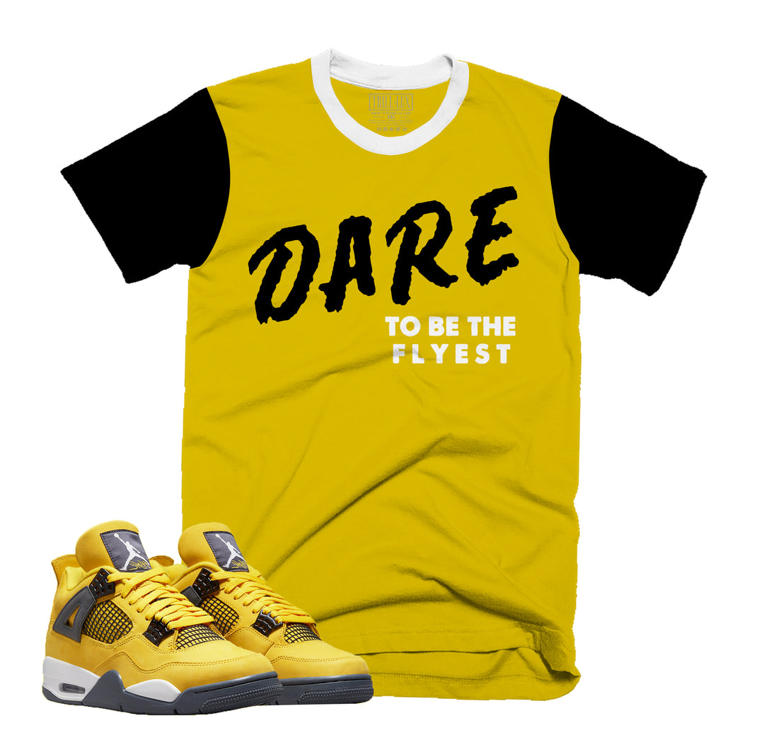 Dare | Retro Air Jordan 4 Tour Yellow Lightning T-shirt |