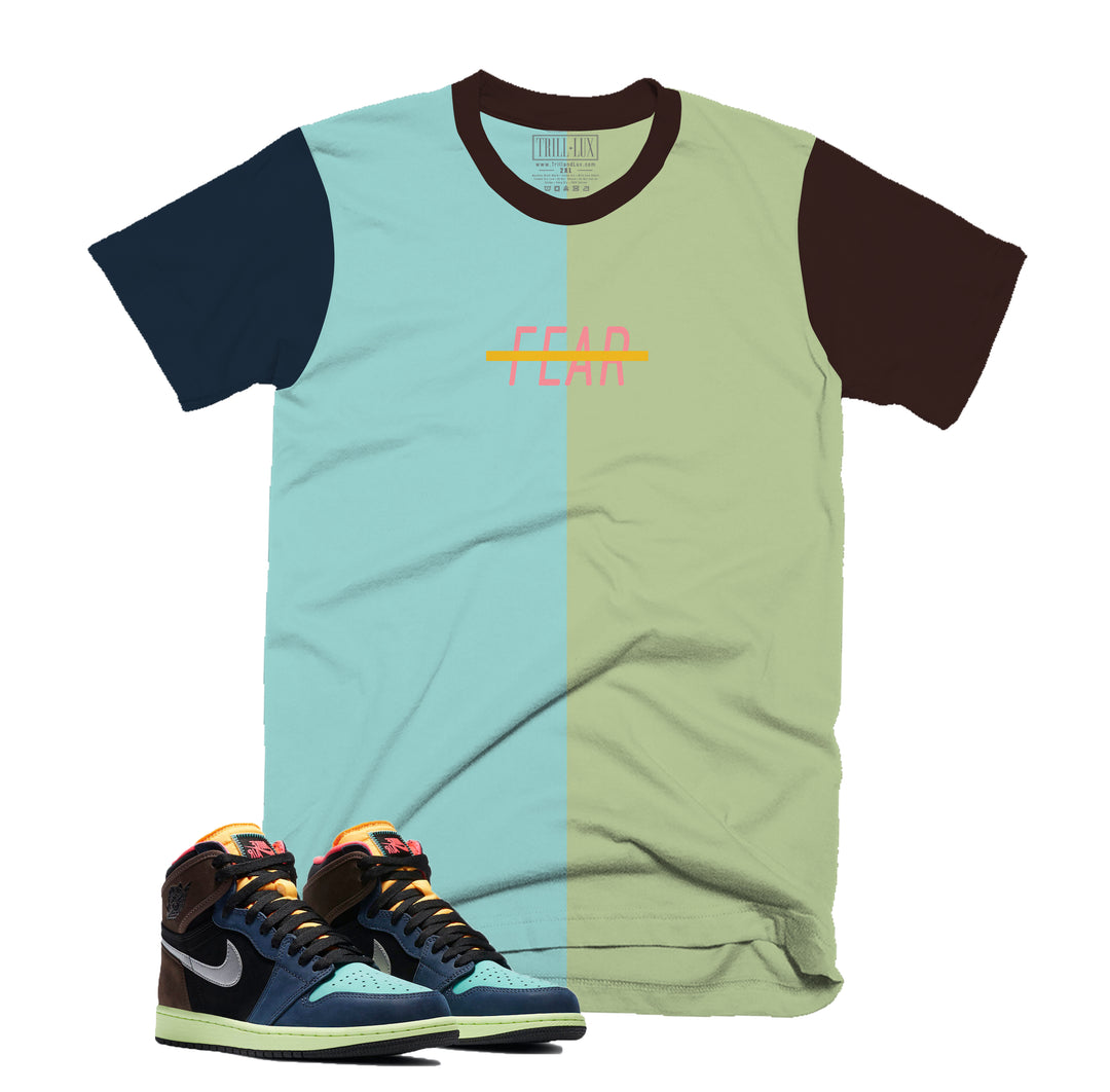 FEARLESS Tee | Retro Air Jordan 1 Bio Hack Colorblock T-shirt