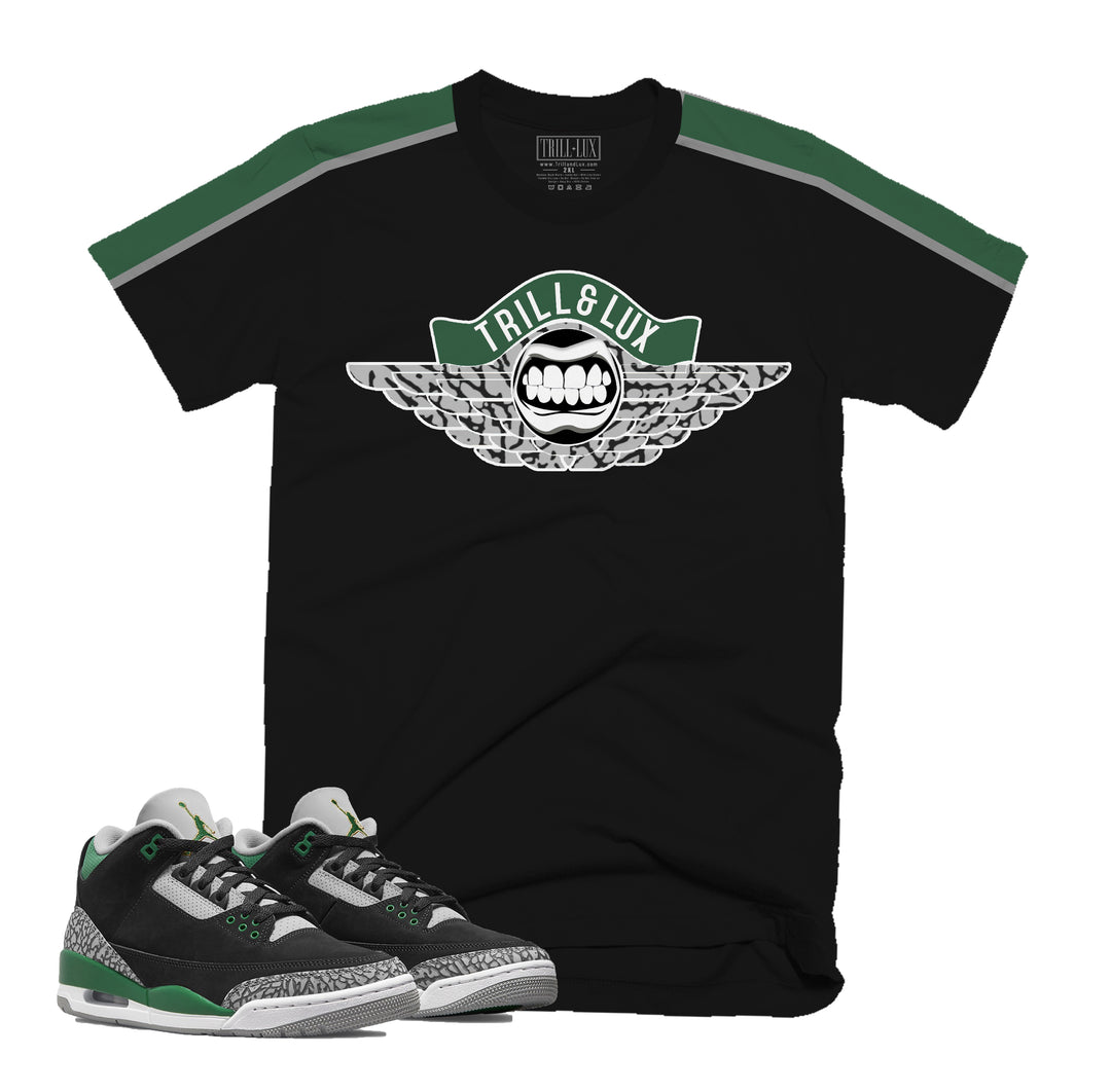 Flight Tee | Retro Air Jordan 3 Pine Green T-shirt