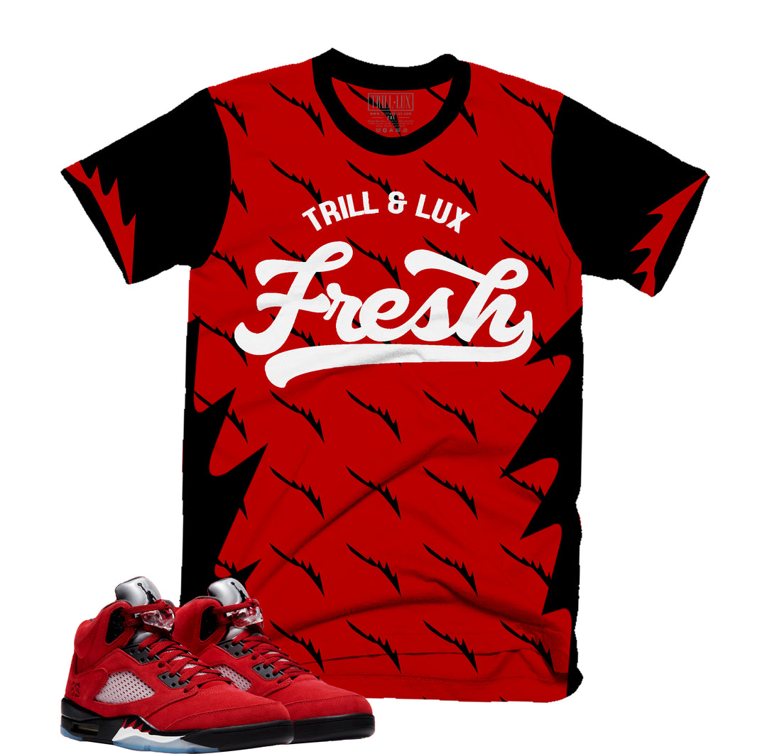 Fresh Tee | Retro Air Jordan 5 Toro Bravo Colorblock T-shirt