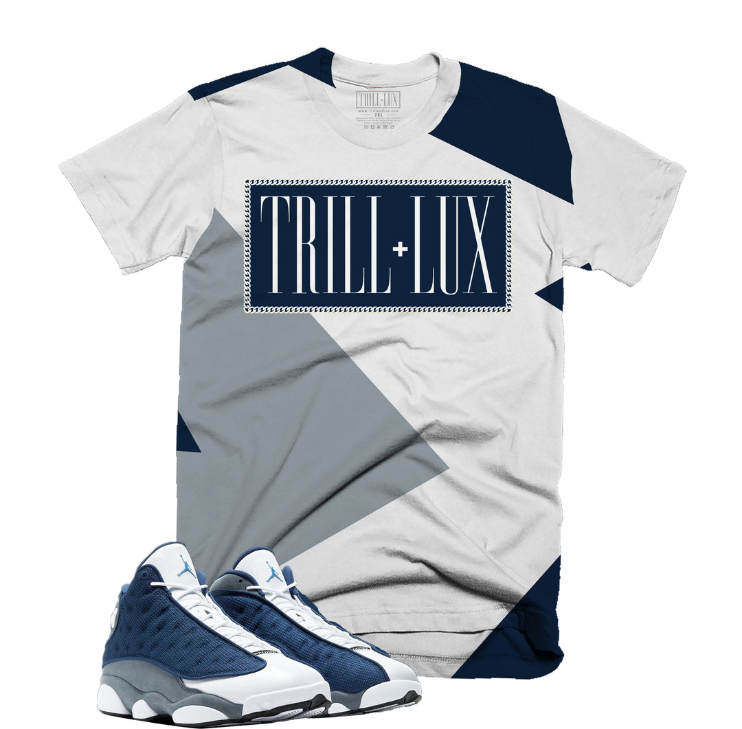 Trill & Lux Fragment Tee | Retro Air Jordan 13 Flint Inspired |