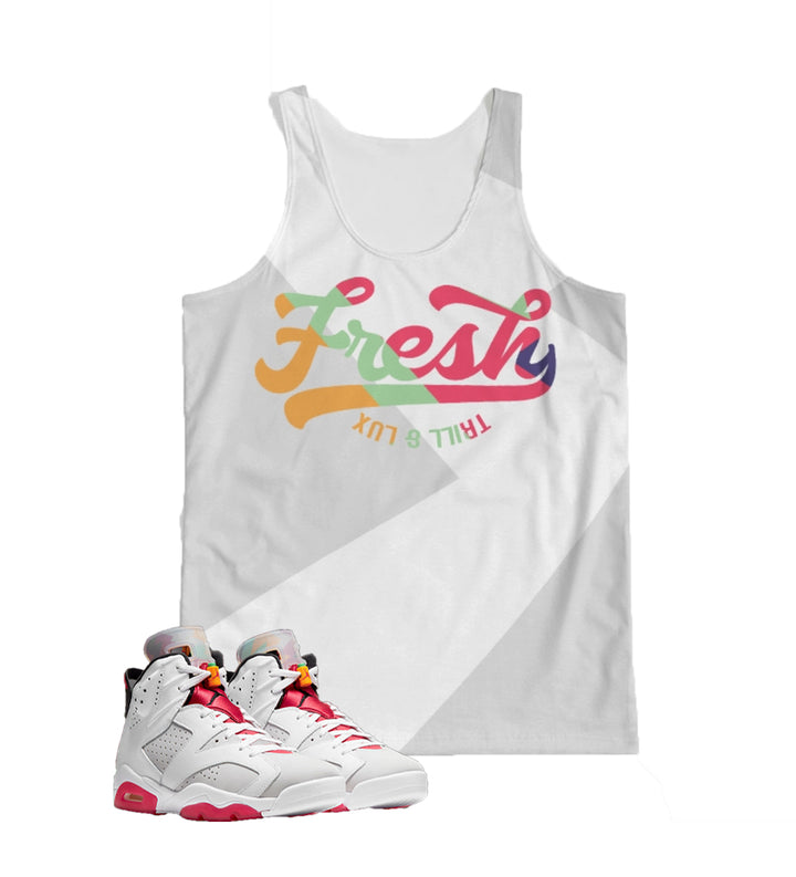 Trill & Lux | Air Jordan 6 Hare Inspired fragment Tank Top