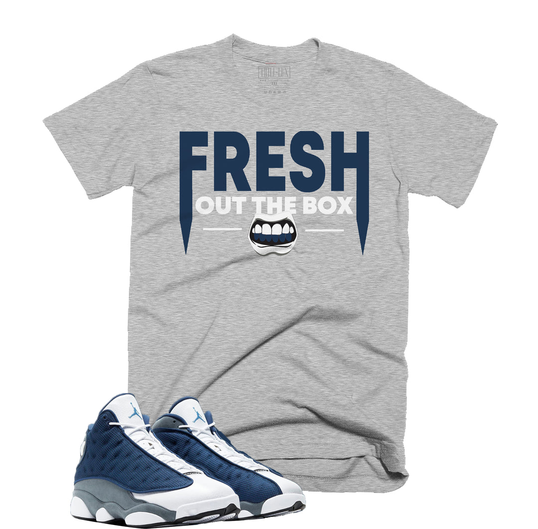 Trill & Lux Fresh Out The Box Tee | Retro Air Jordan 13 Flint Inspired |