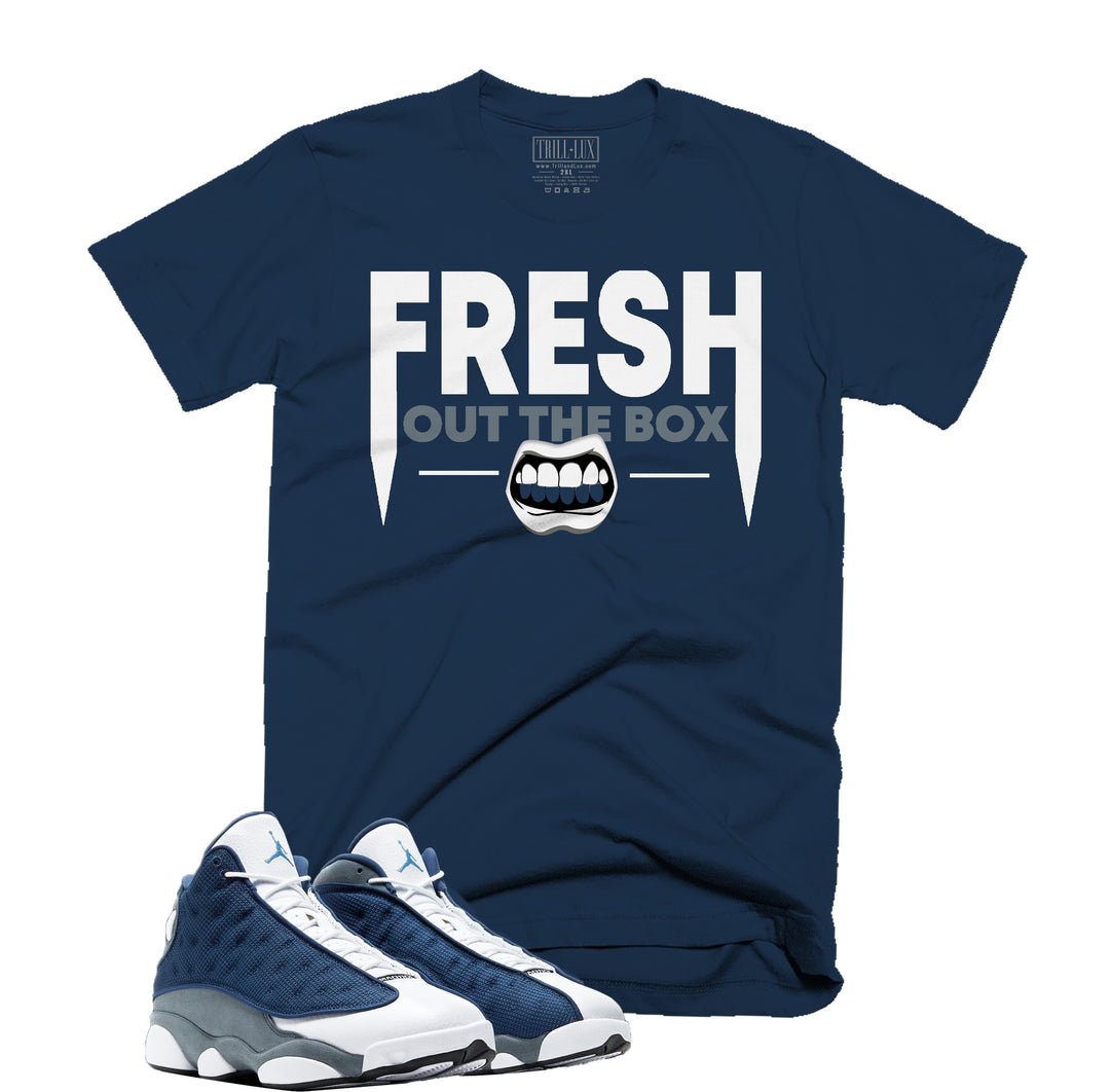 Trill & Lux Fresh Out The Box Tee | Retro Air Jordan 13 Flint Inspired |