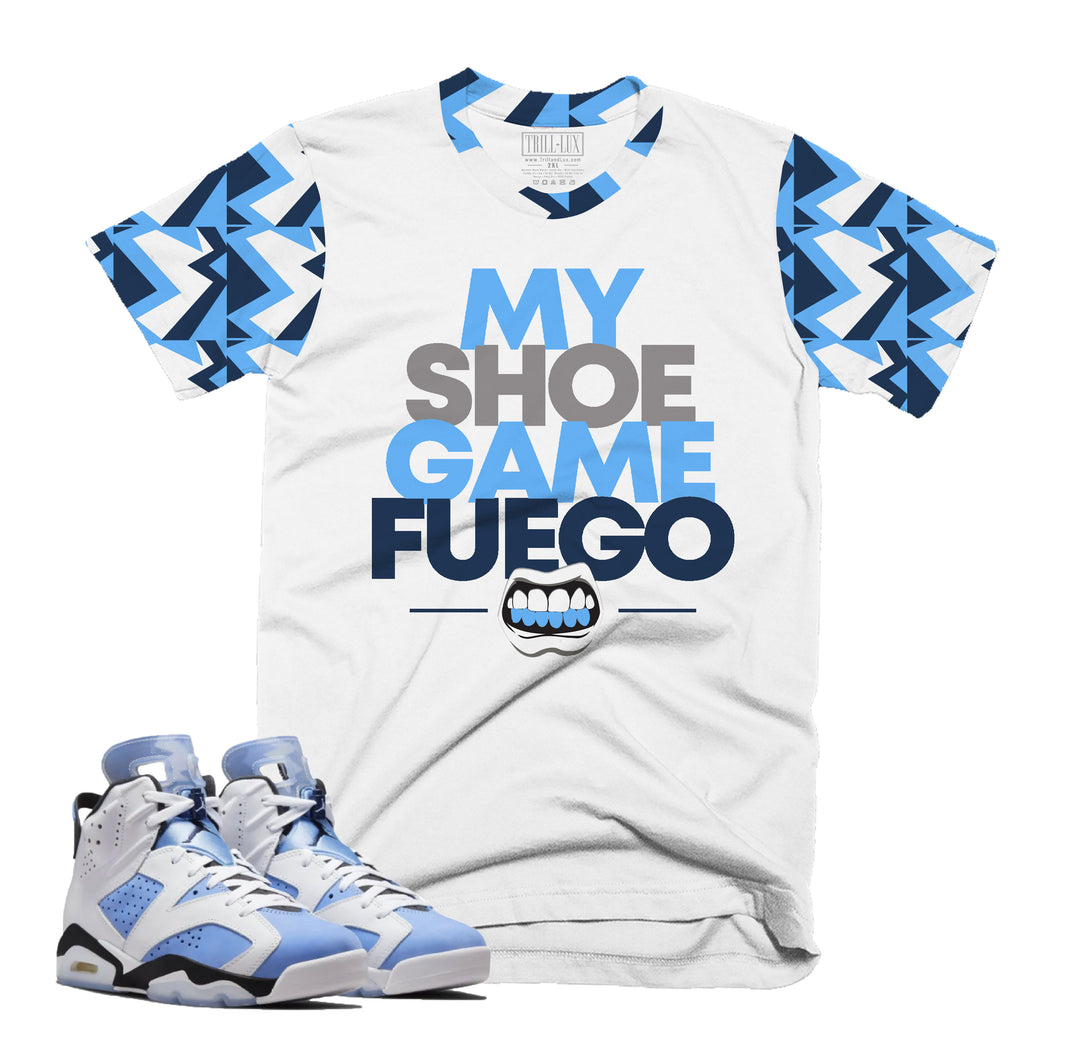 Fuego | Retro Air Jordan 6 UNC Colorblock T-shirt
