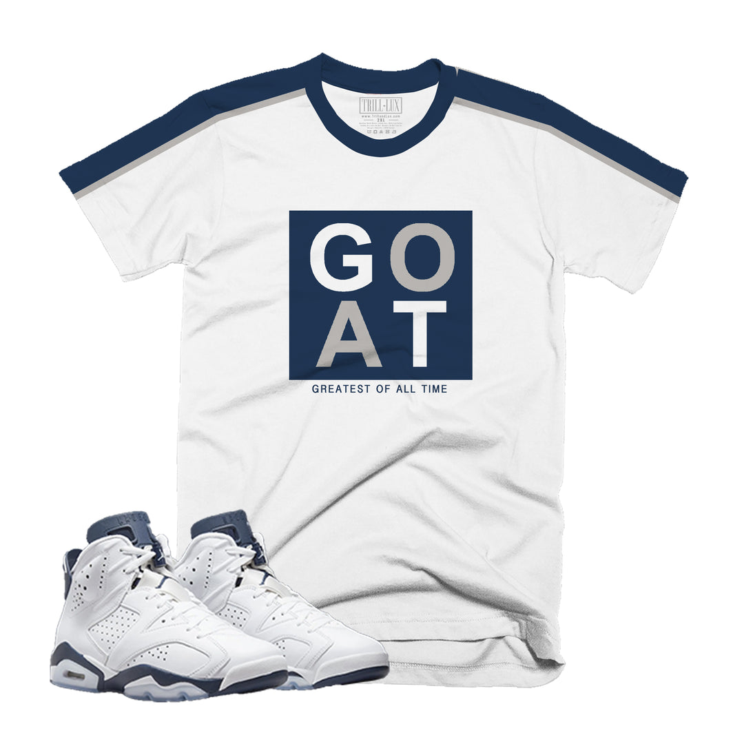 GOAT | Retro Air Jordan 6 Midnight Navy Colorblock T-shirt