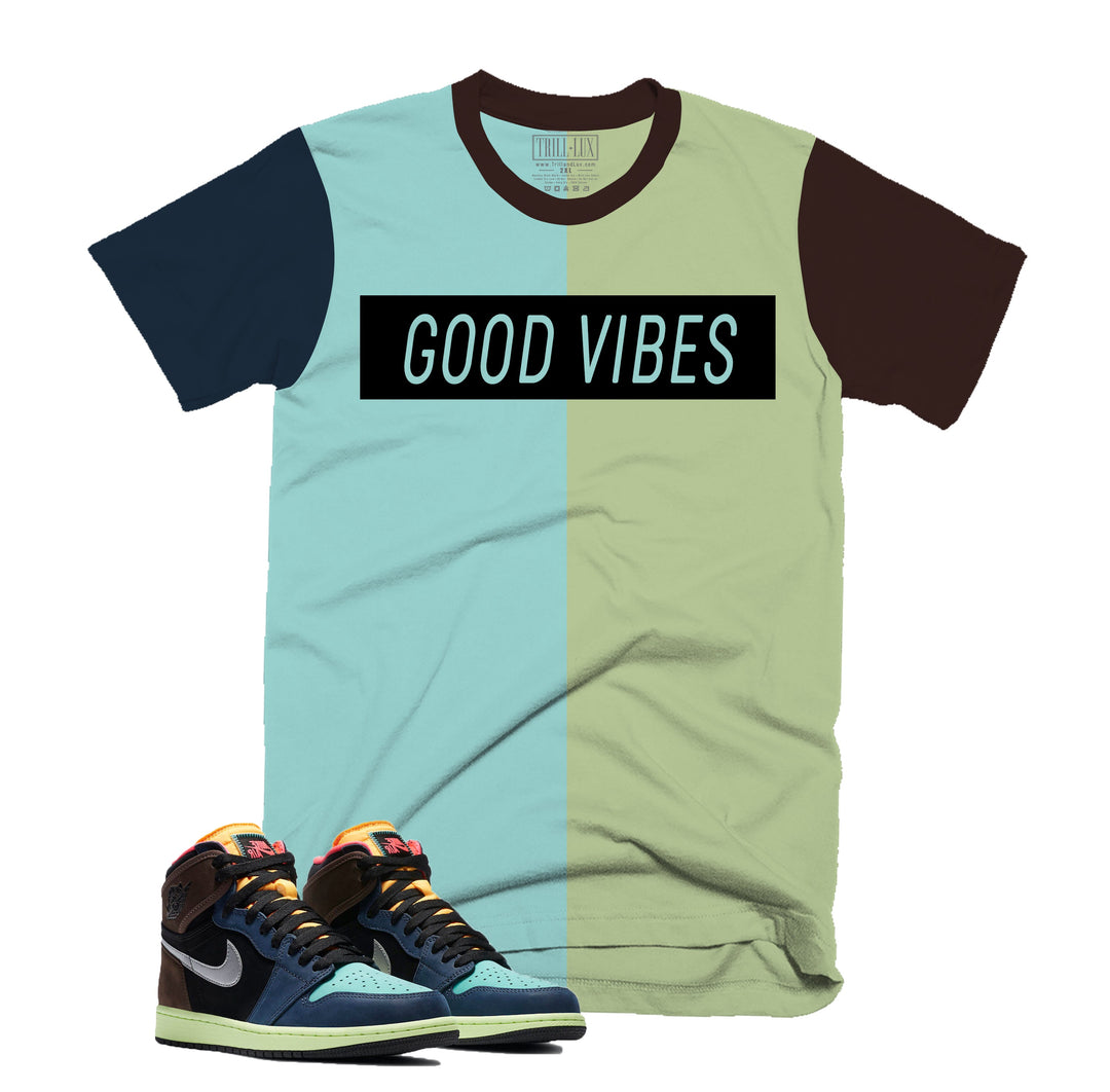 CLEARANCE - GOOD VIBES Tee | Retro Air Jordan 1 Bio Hack Colorblock T-shirt