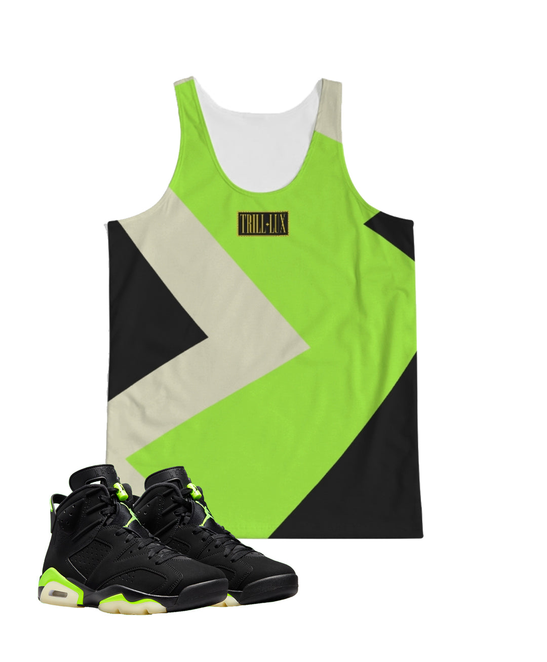 Fragment | Air Jordan 6 Electric Green Inspired fragment Tank Top