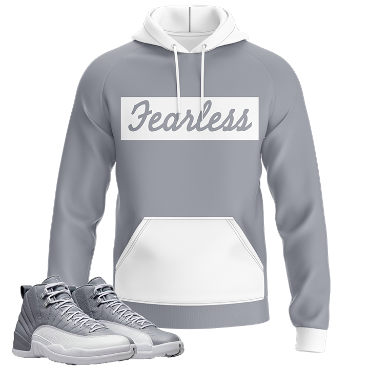 Fearless | Air Jordan 12 Stealth Grey Hoodie