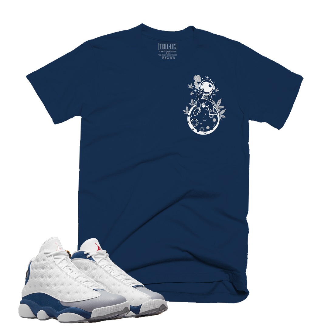 Astronaut Smoke | Retro Air Jordan 13 French Blue Colorblock T-shirt