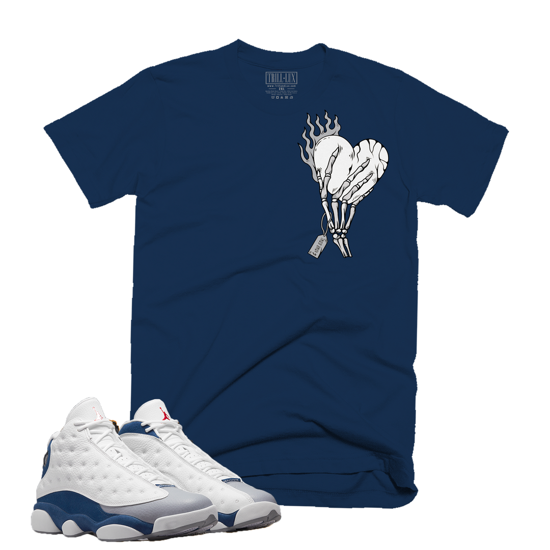 Cost Your Soul | Retro Air Jordan 13 French Blue Colorblock T-shirt
