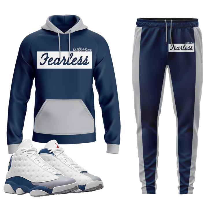 Fearless | Retro Air Jordan 13 French Blue Hoodie & Jogger Set