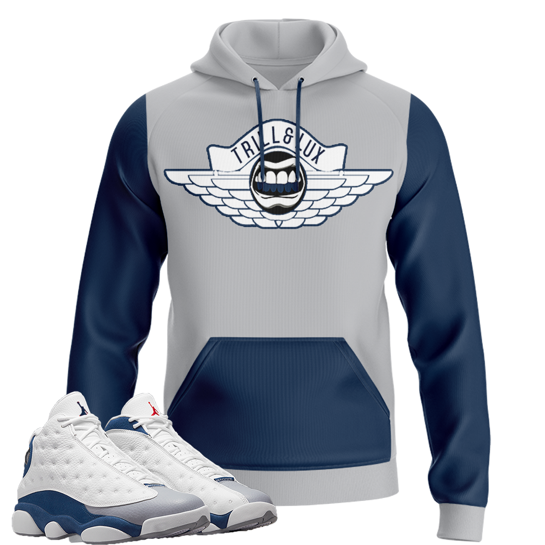 Flight | Retro Air Jordan 13 French Blue Hoodie