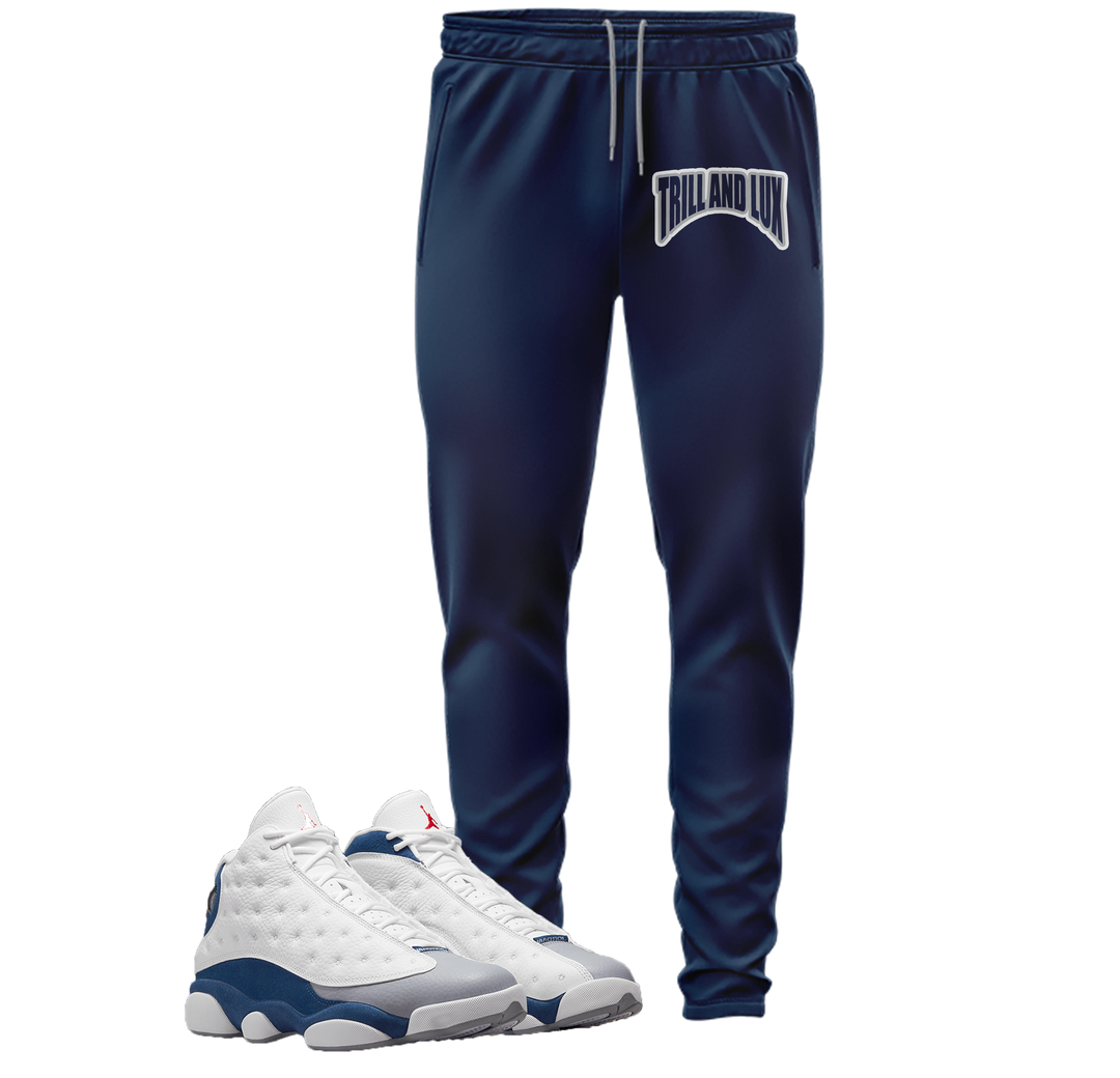 Trill & Lux | Retro Air Jordan 13 French Blue Jogger