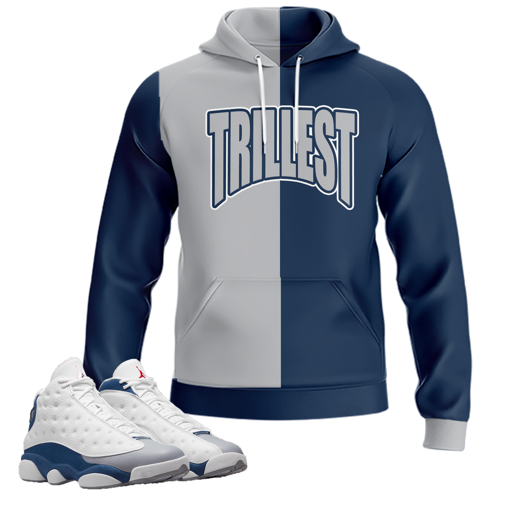 Trillest | Retro Air Jordan 13 French Blue Hoodie
