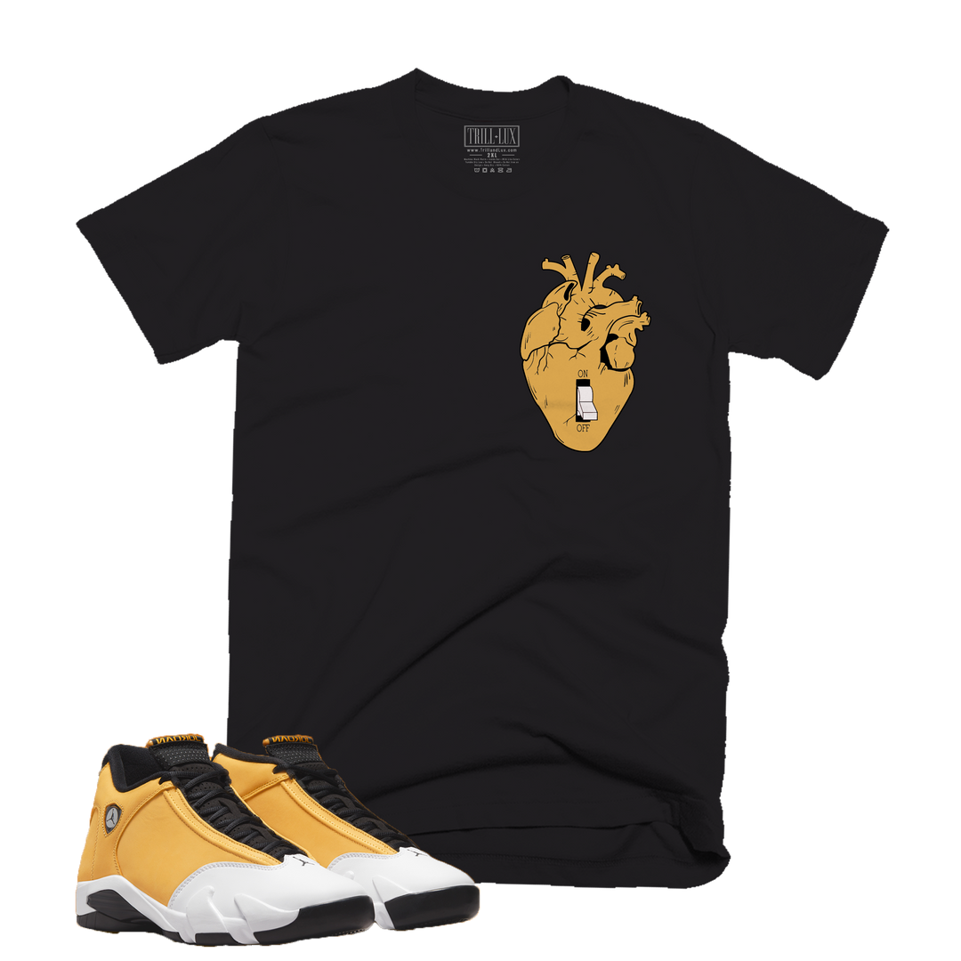 Heart Off | Retro Air Jordan 14 Ginger Colorblock T-shirt