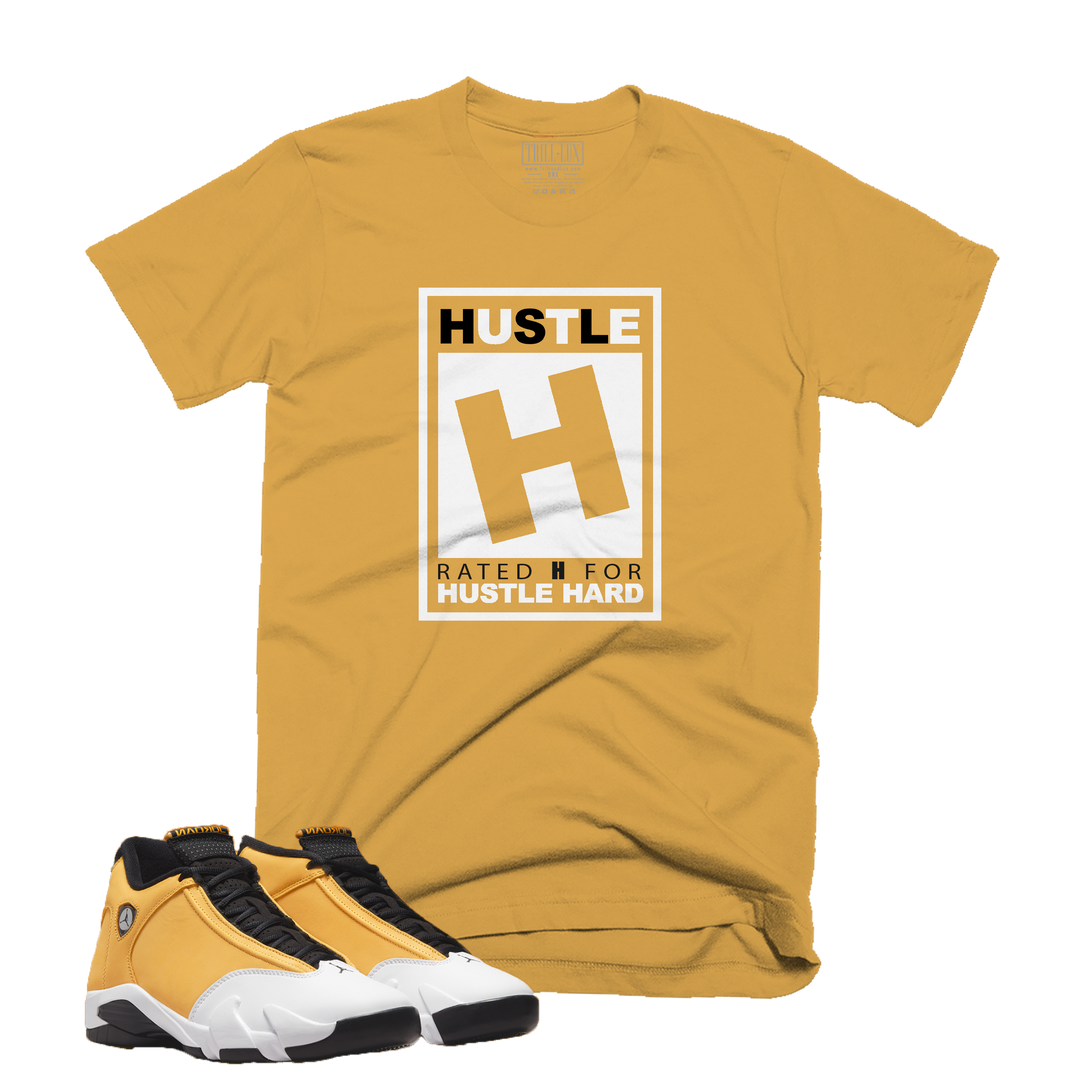 Rated H - Ginger | Retro Air Jordan 14 Ginger Colorblock T-shirt