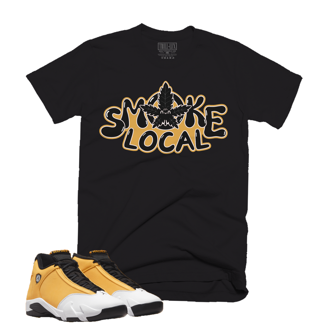 Smoke Local | Retro Air Jordan 14 Ginger Colorblock T-shirt