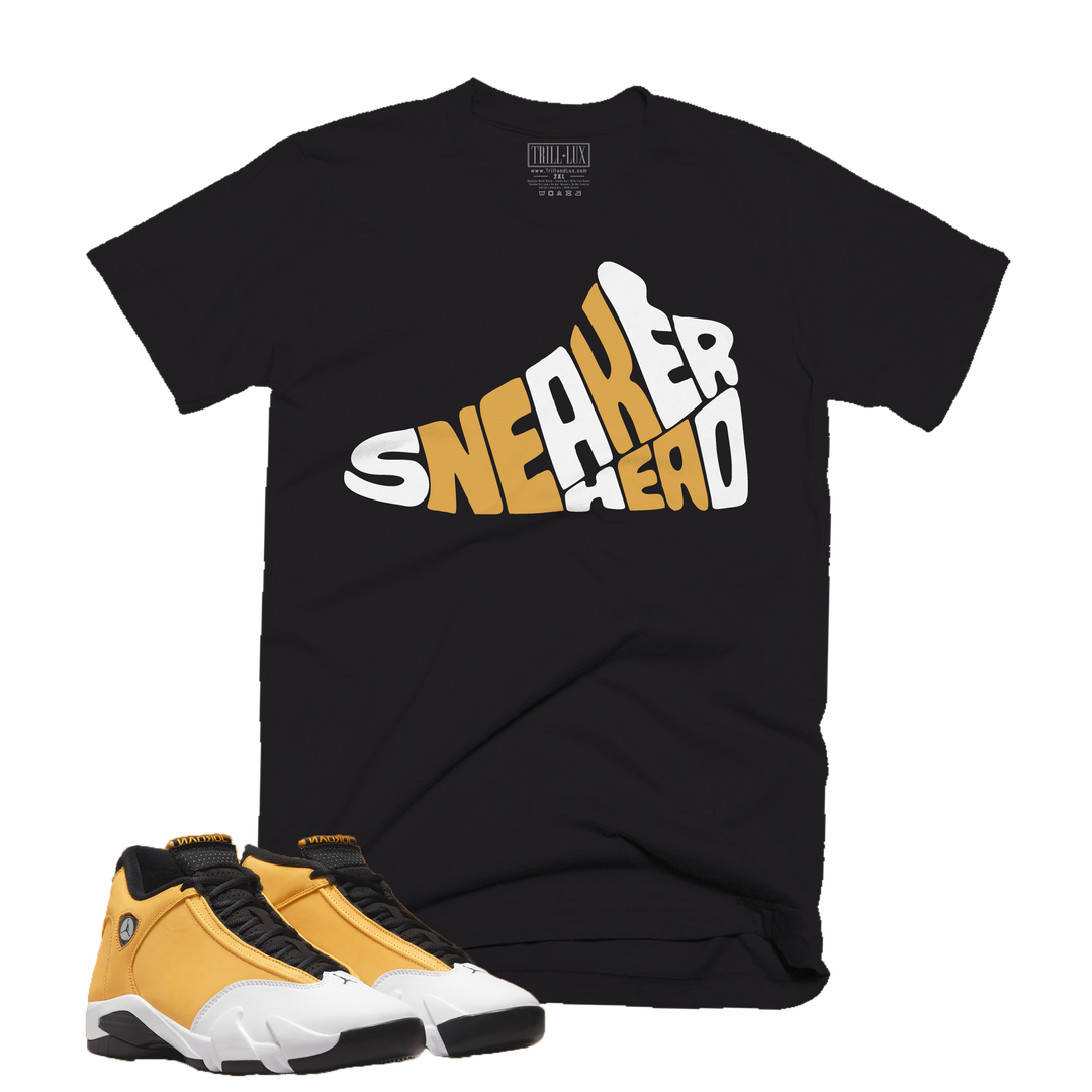 Sneaker Head | Retro Air Jordan 14 Ginger Colorblock T-shirt