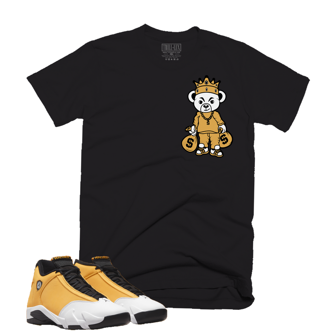 Teddy King | Retro Air Jordan 14 Ginger Colorblock T-shirt