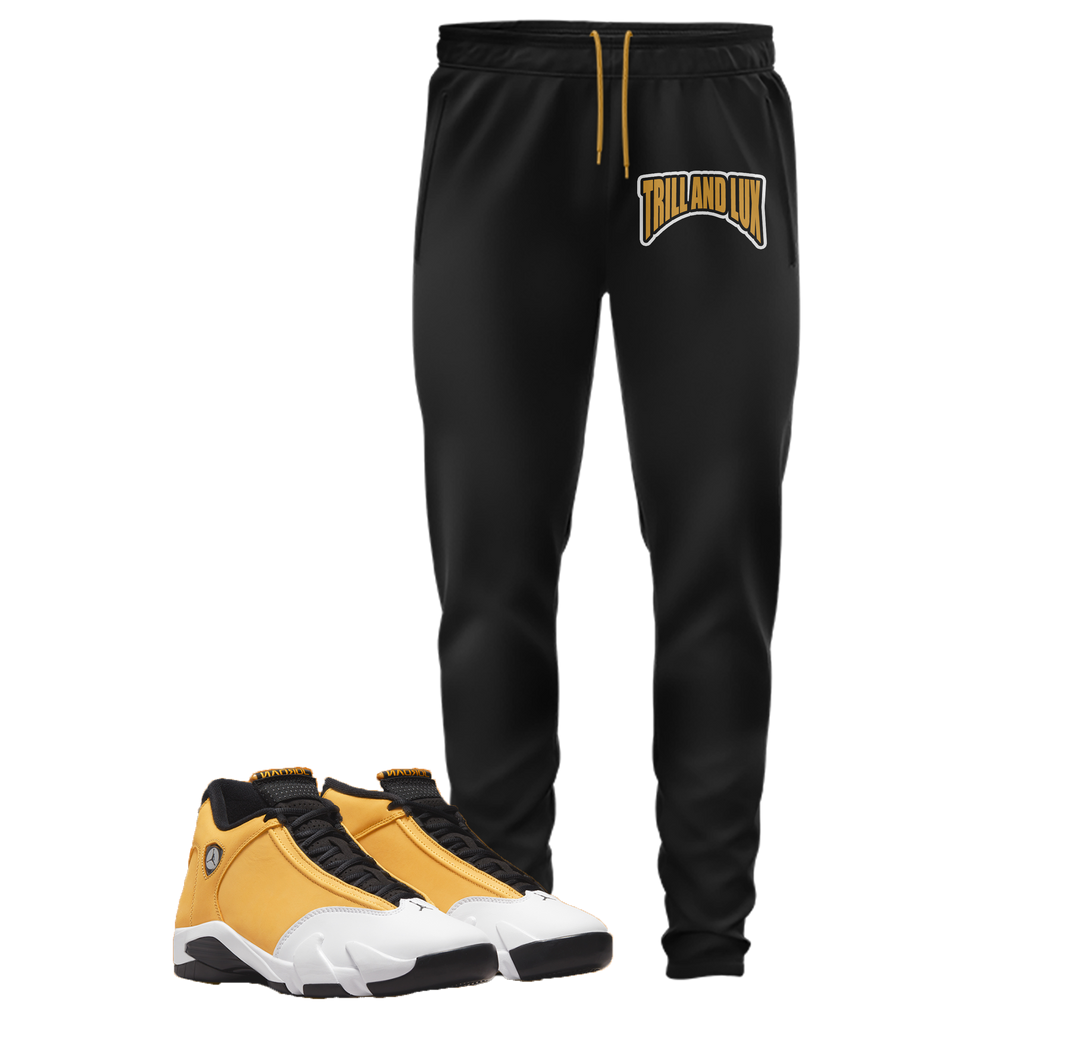 Trill and Lux | Retro Air Jordan 14 Ginger Colorblock Jogger