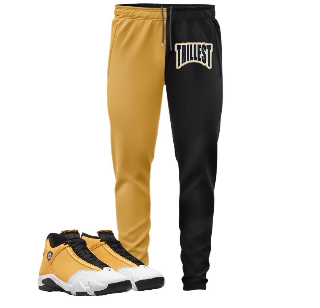 Trillest | Retro Air Jordan 14 Ginger Colorblock Jogger
