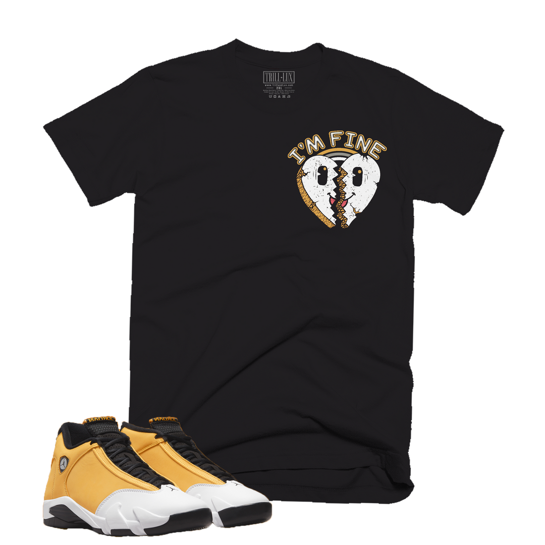 I'm Fine | Retro Air Jordan 14 Ginger Colorblock T-shirt