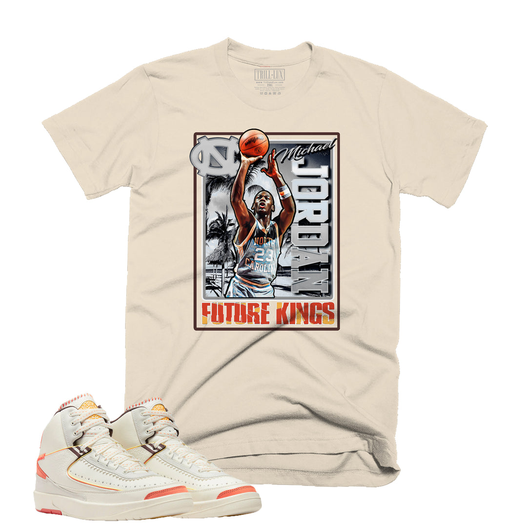 Future Kings | Retro Air Jordan 2 Maison Chateau Rouge Colorblock T-shirt