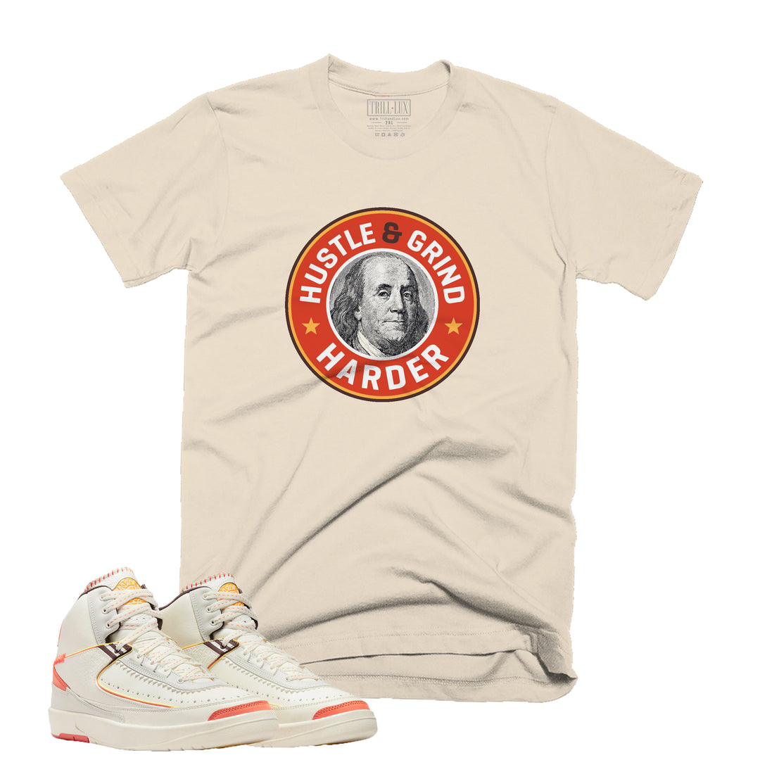 Hustle & Grind | Retro Air Jordan 2 Maison Chateau Rouge Colorblock T-shirt