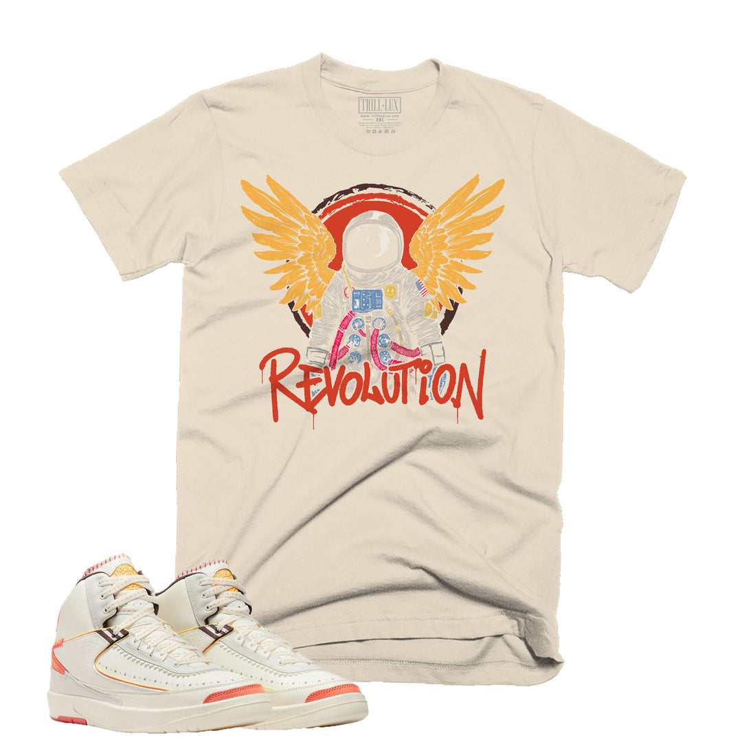 Revolution | Retro Air Jordan 2 Maison Chateau Rouge Colorblock T-shirt