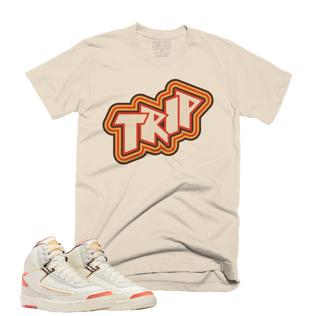 Trip | Retro Air Jordan 2 Maison Chateau Rouge Colorblock T-shirt