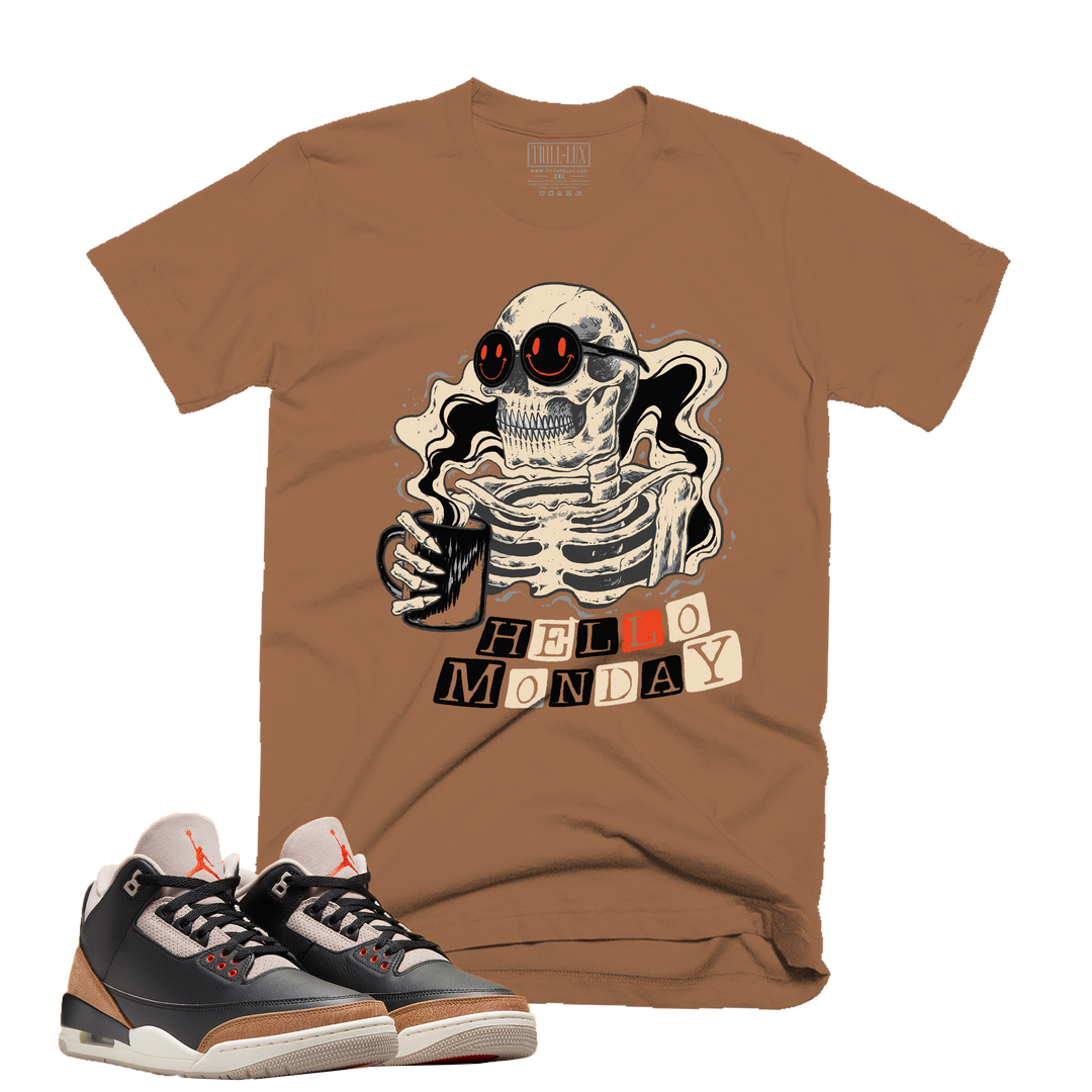Hello Monday | Retro Air Jordan 3 Desert Elephant Colorblock T-shirt