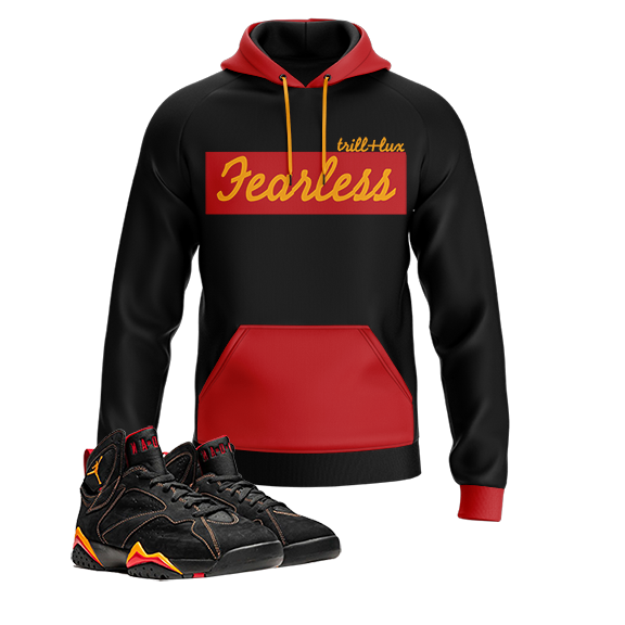 Fearless | Retro Jordan 7 Black Citrus Hoodie