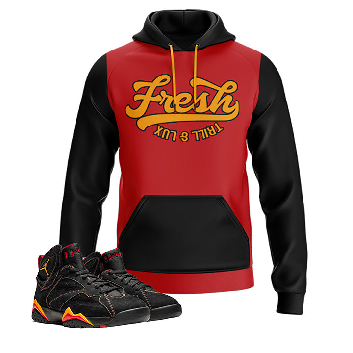 Fresh | Retro Jordan 7 Black Citrus Hoodie