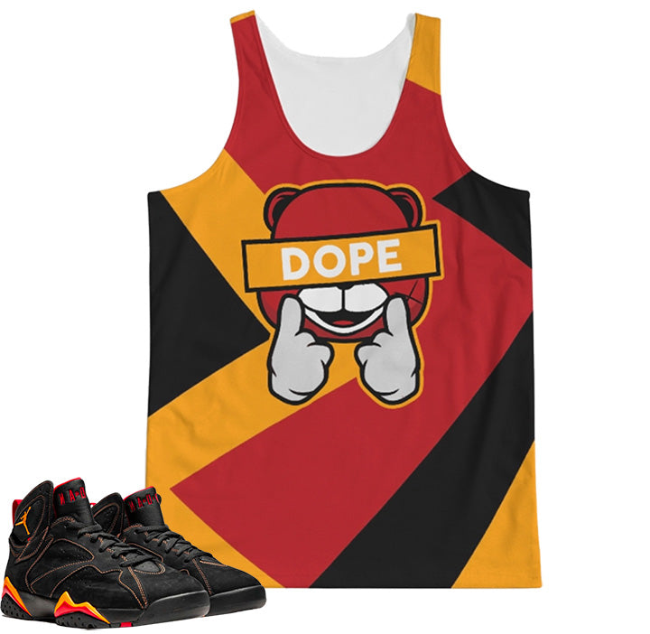Dope | Retro Jordan 7 Black Citrus Fragment Tank