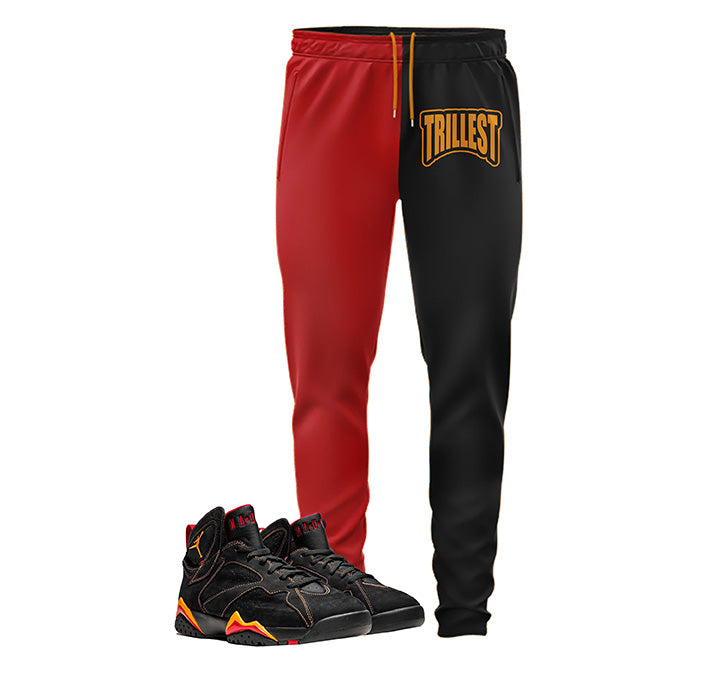Trillest | Retro Jordan 7 Black Citrus Jogger