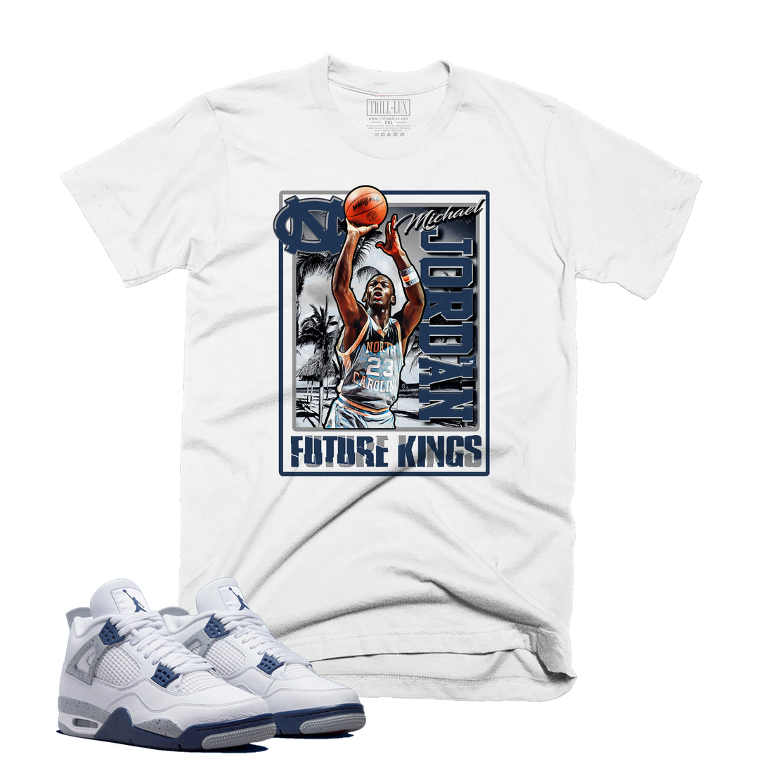 King Tee | Retro Air Jordan 4 Midnight Navy Colorblock T-shirt