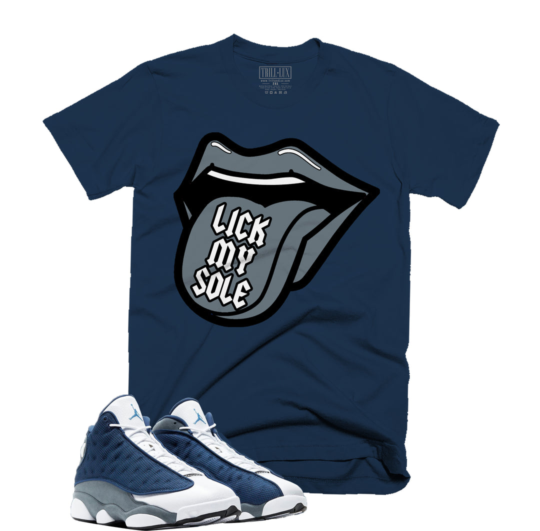 Trill & Lux Lick my Sole Tee | Retro Air Jordan 13 Flint Inspired |