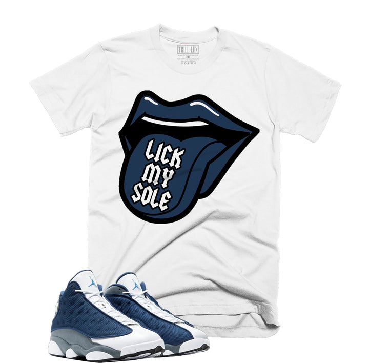 Trill & Lux Lick my Sole Tee | Retro Air Jordan 13 Flint Inspired |