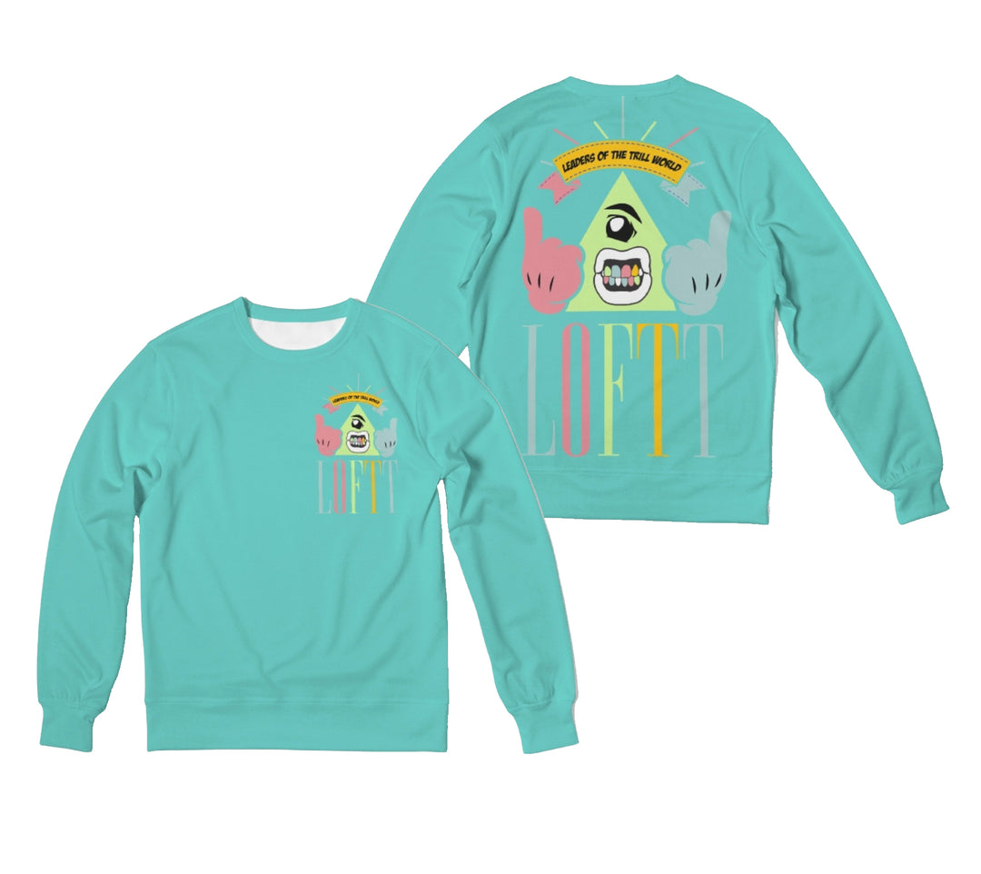 Leader of the Trill | Air Retro Jordan 1 Bio Hack Inspired Sweater | Sweatshirt | Teal