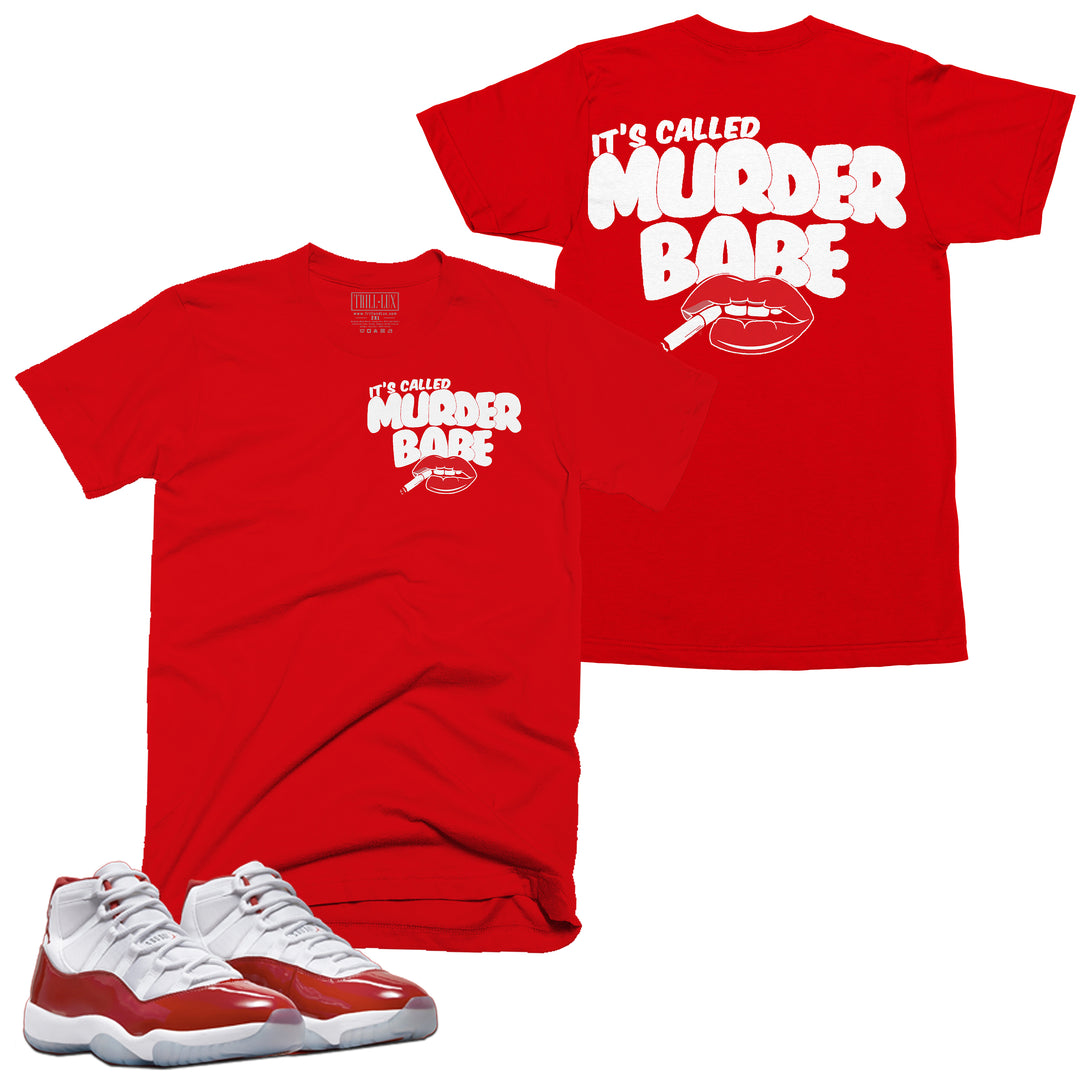 Murder Tee | Retro Air Jordan 11 Cherry Red T-shirt