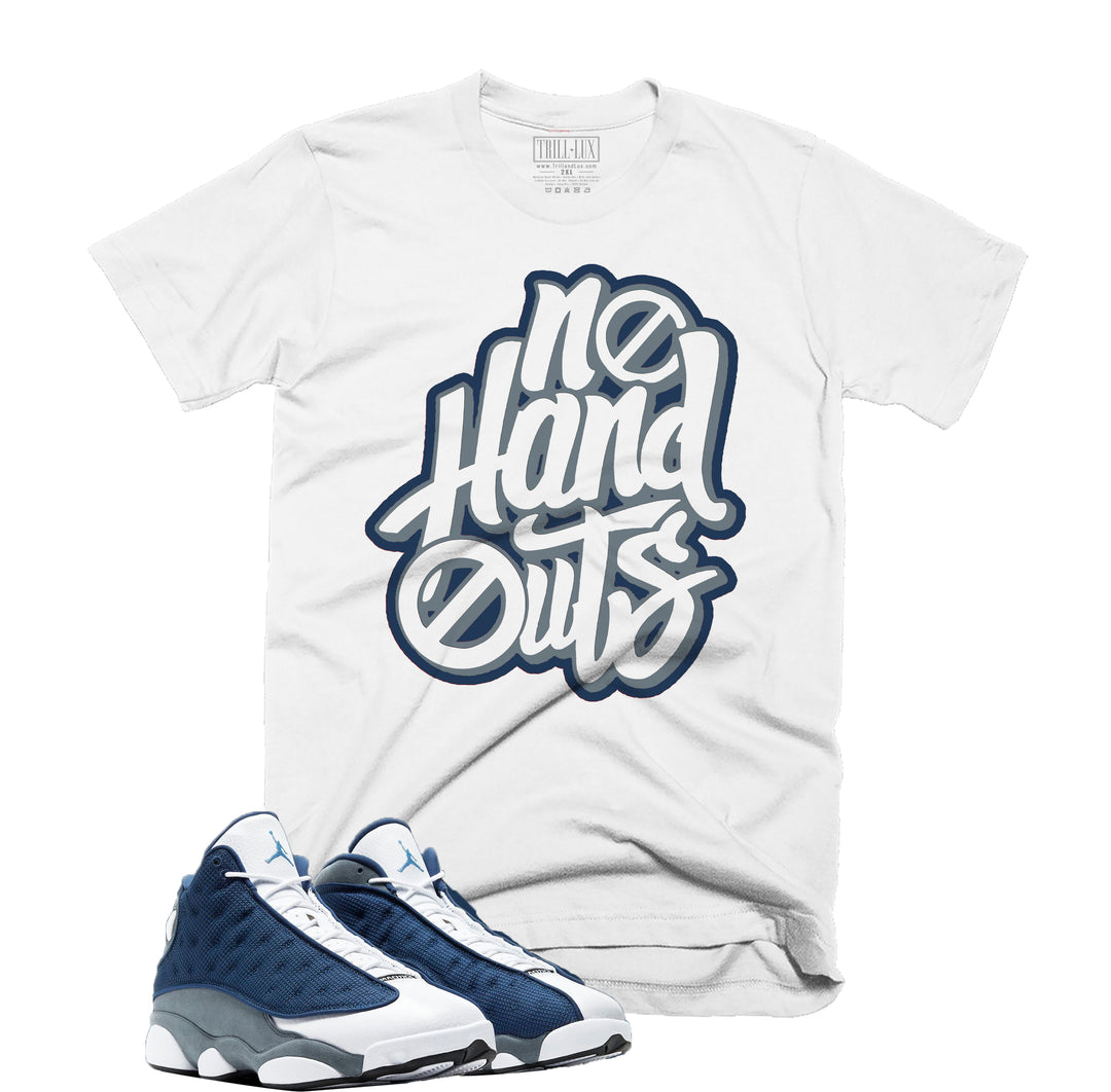 Trill & Lux No Hand Outs Tee | Retro Air Jordan 13 Flint Inspired |