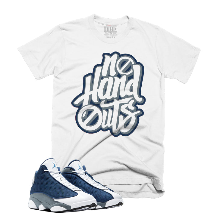 Trill & Lux No Hand Outs Tee | Retro Air Jordan 13 Flint Inspired |