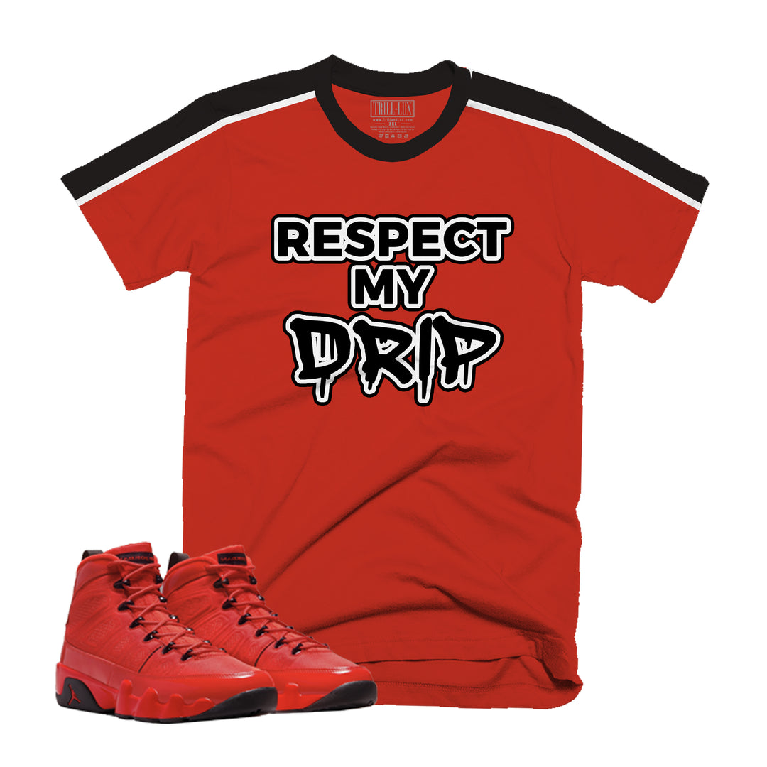 RESPECT Tee | Retro Air Jordan 9 Chile Red T-shirt
