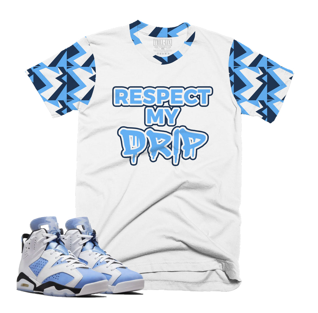 Respect My Drip | Retro Air Jordan 6 UNC Colorblock T-shirt