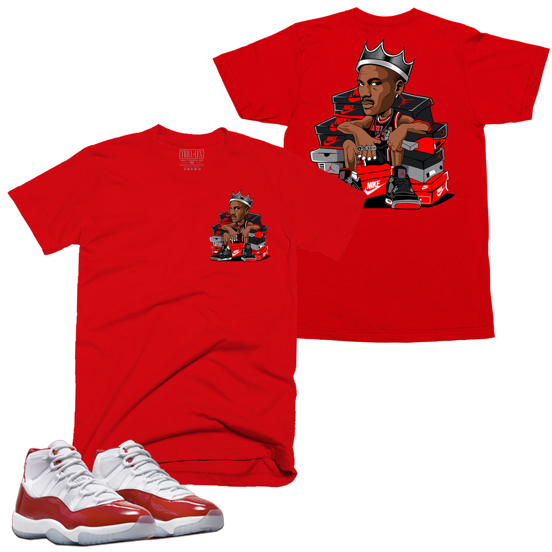 Toon Tee | Retro Air Jordan 11 Cherry Red T-shirt