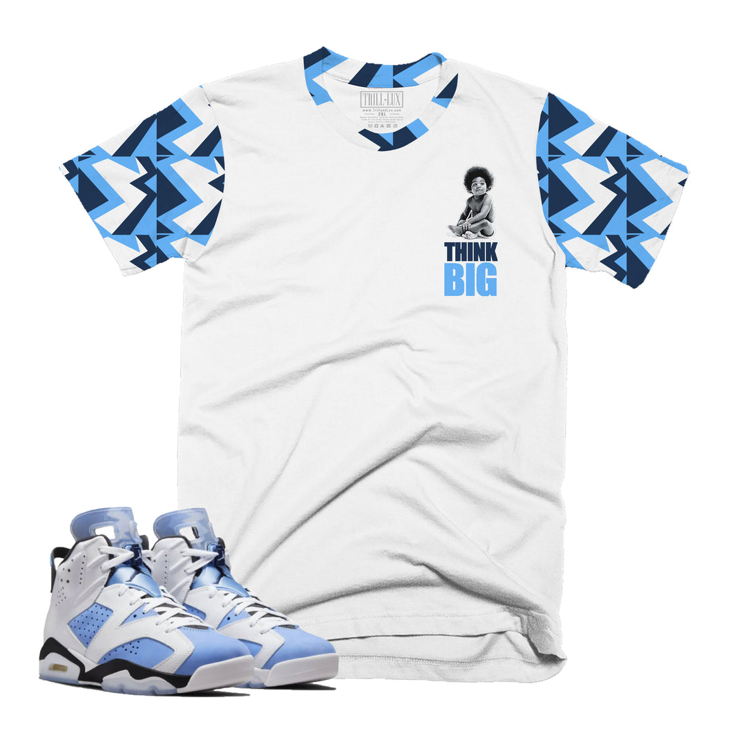 Think BIG | Retro Air Jordan 6 UNC Colorblock T-shirt