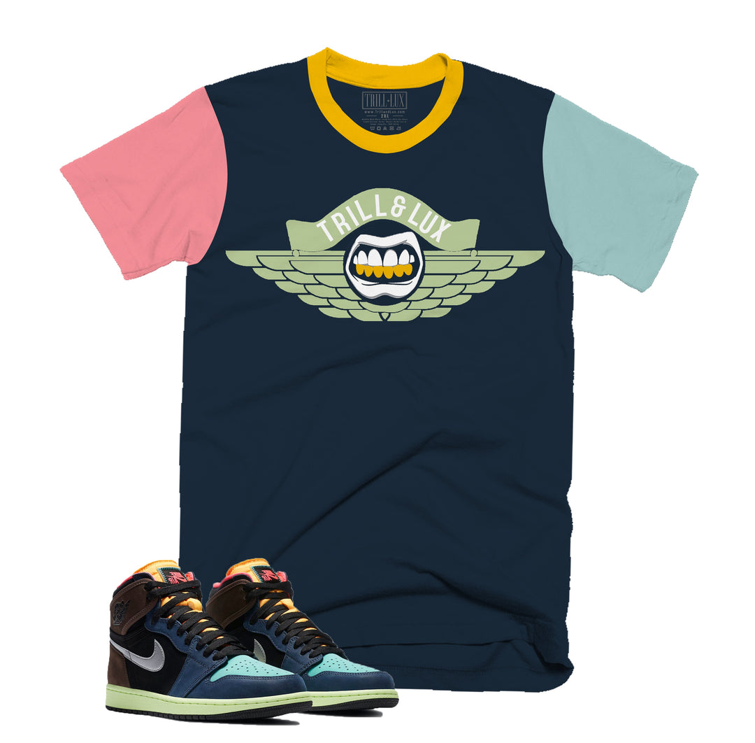 CLEARANCE - WINGZ Tee | Retro Air Jordan 1 Bio Hack Colorblock T-shirt