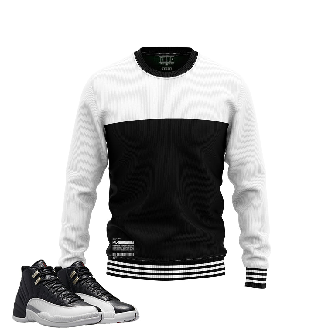 v2 Sweatshirt | Air Jordan 12 Playoff Flight Inspired Sweater